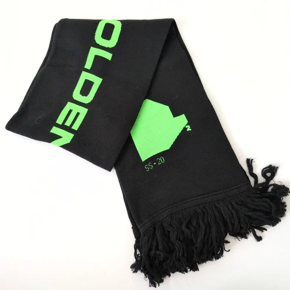 OFF-WHITE Arch Shapes Scarf Black Green 